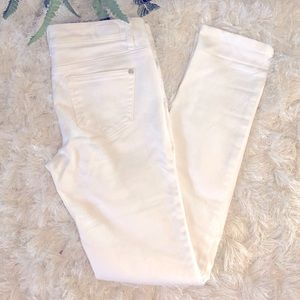 Celebrity Pink Skinny White Jeans